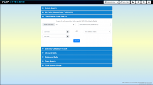 Client matter code search