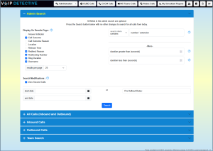Easily search for calls across your organization